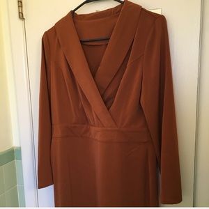 NEW vintage style maxi dress with large collar